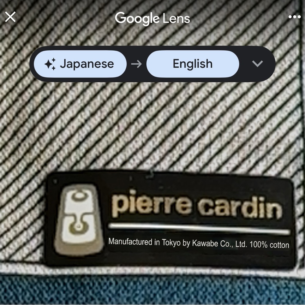Pierre Cardin Tan and Burgundy Hanker chief, NWT - Picture 3 of 3